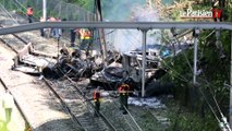 Massy-Palaiseau : un camion tombe sur les voies du RER B