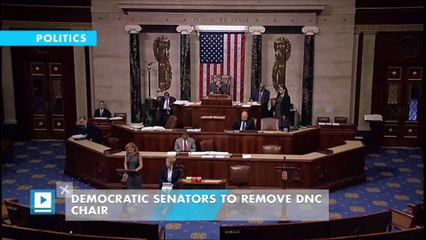 Democratic senators to remove DNC chair