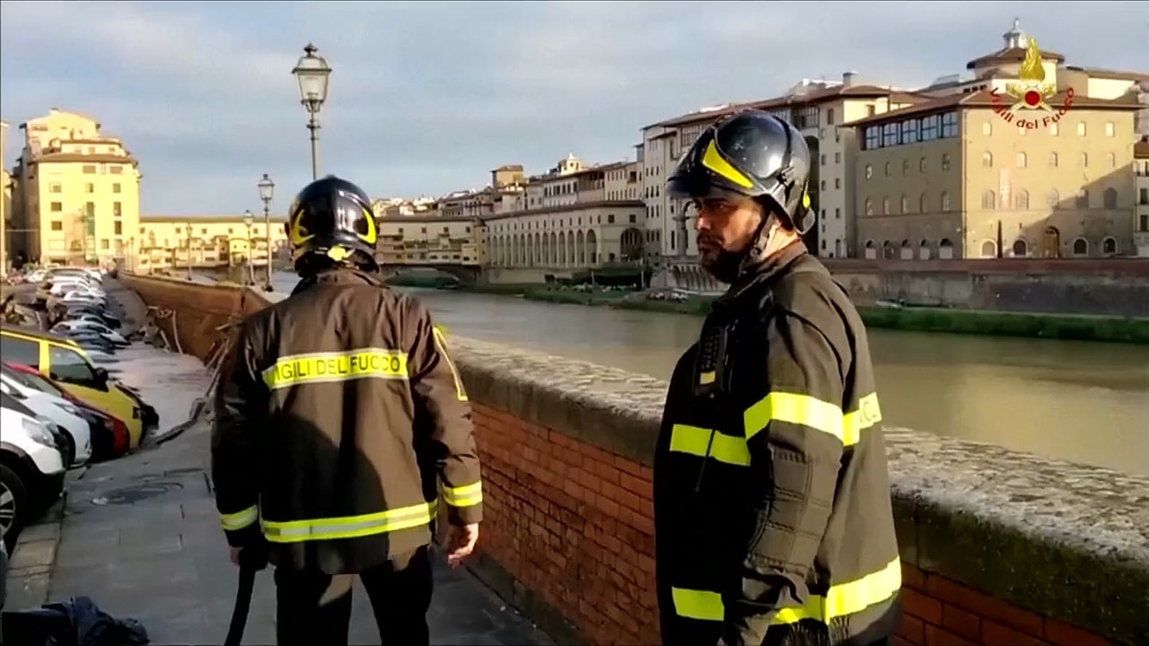 Un quai s'écroule près du Ponte Vecchio à Florence