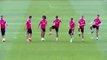 Cristiano Ronaldo was hypnotized by Marcelo and James Rodriguez skills show at Real Madrid C.F. training