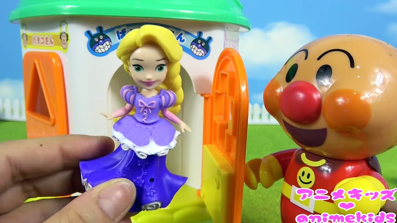 アンパンマン おもちゃ アニメ かぎパズル プリンセスを助けよう❤ ディズニープリンセス animekids アニメキッズ animation Anpanman Toy DisneyPrincess