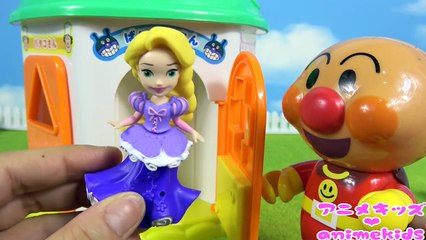 アンパンマン おもちゃ アニメ かぎパズル プリンセスを助けよう❤ ディズニープリンセス animekids アニメキッズ animation Anpanman Toy DisneyPrincess