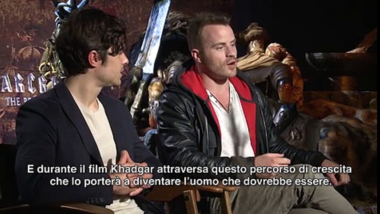 Robert Kazinsky (Orgrim) e Ben Schnetzer (Khadgar)