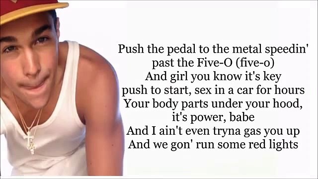 Austin Mahone Ft. Chris Brown - Red Lights (lyrics)