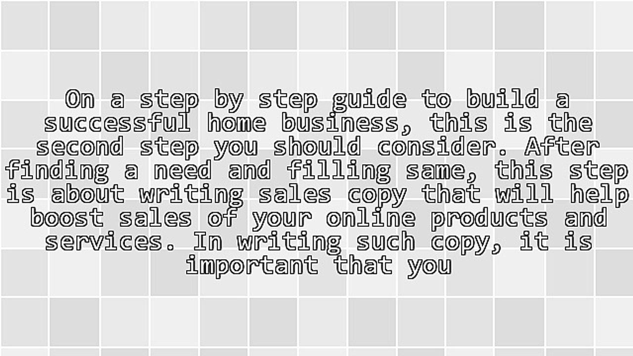 Writing Copy That Sells - A Unique Way To Boost Sales For Your Home Business