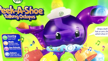 Learn Numbers and Colors with the Leap Frog Peek-A-Shoe Talking Octopus