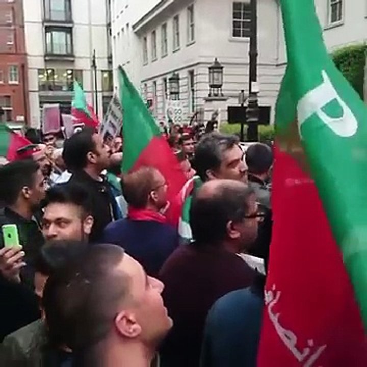 PTI UK Protest Against Nawaz Shareef outside London House - 25th May 2016
