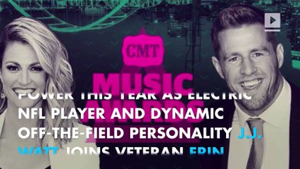 J.J. Watt and Erin Andrews to co-host 2016 CMT Music Awards
