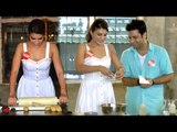 Jacqueline Fernandez Cooking In Kitchen With Chef Kunal Kapoor