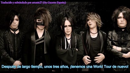 the GazettE World Tour 2016 comentario subtitulado español