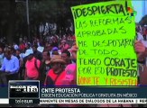 México: maestros de la CNTE marchan contra reforma educativa