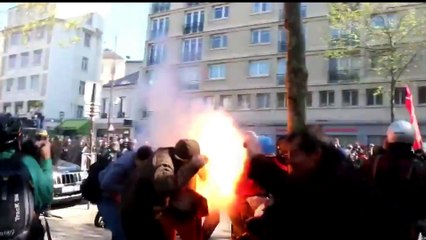 Zapping -French labor reform protests -  No comment