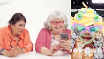 Watch Our Grandmas Try Using Snapchat