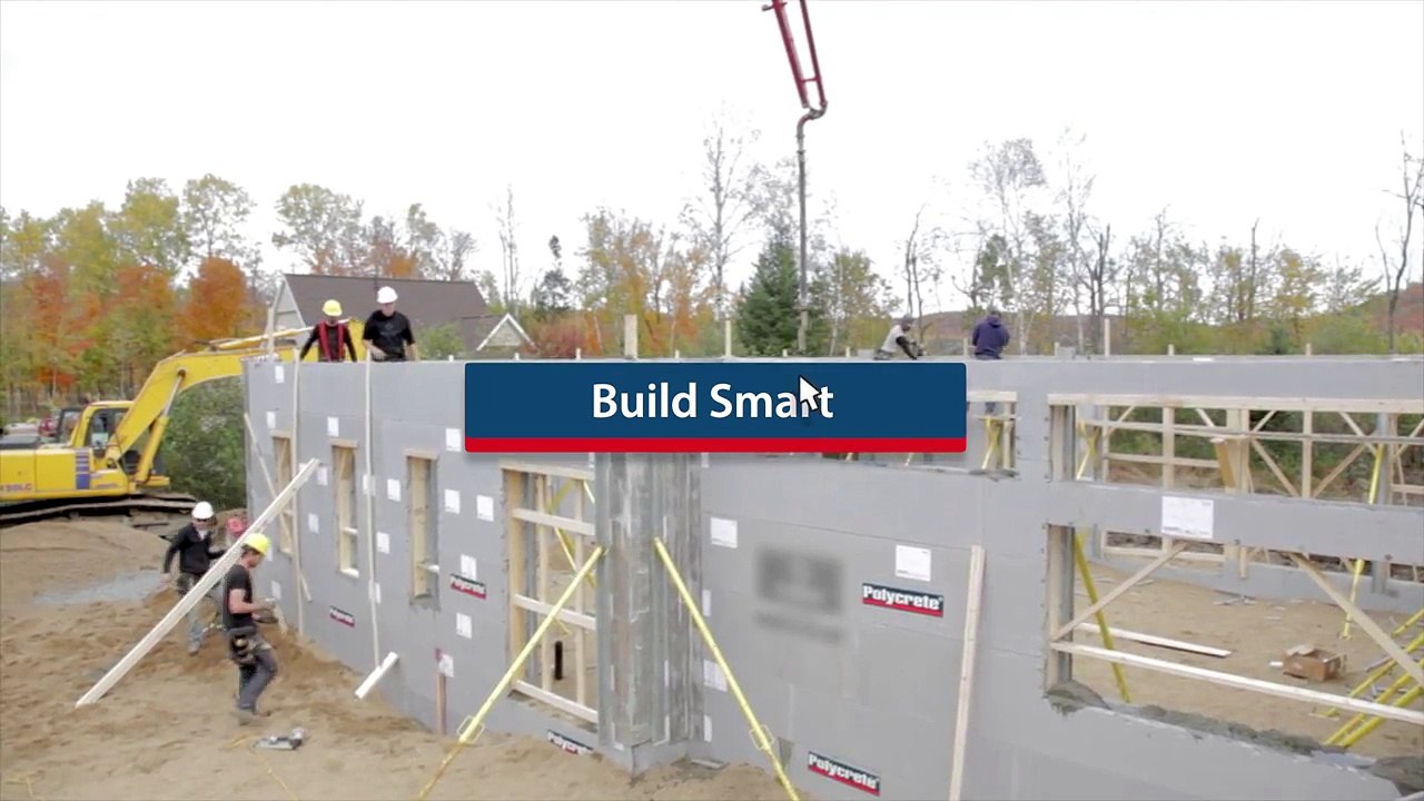 Polycrete - Big Block 1600 Insulated Concrete Forms ICF Video