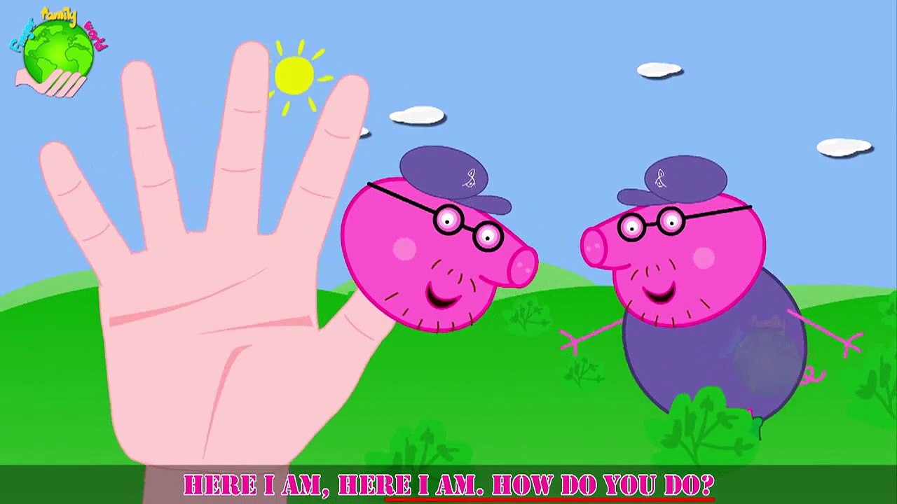 Peppa pig finger familyFinger familyanimal finger familywith funny animation video snippet