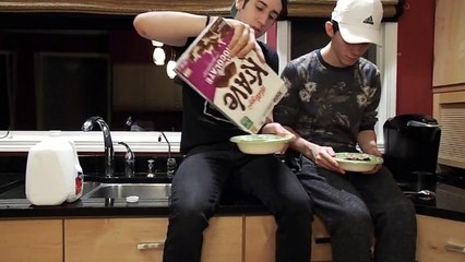 CRAZY CEREAL EATING CHALLENGE *INSANE ENDING*