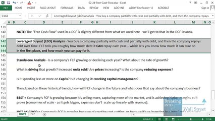 Free Cash Flow- How to Interpret It and Use It In a Valuation