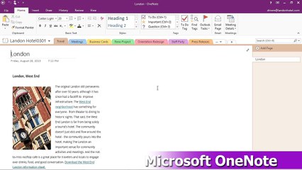 OneNote #Tutorial ~ Chapter17-Formatting text