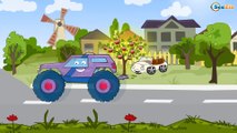 Carros Para Niños. Coche de policía, Camión de bomberos. Caricaturas de carros. Tiki Taki Camiones