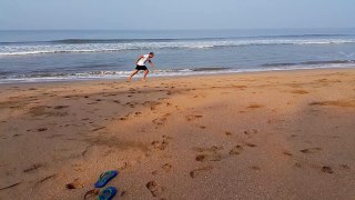 Beach run at agonda south Goa