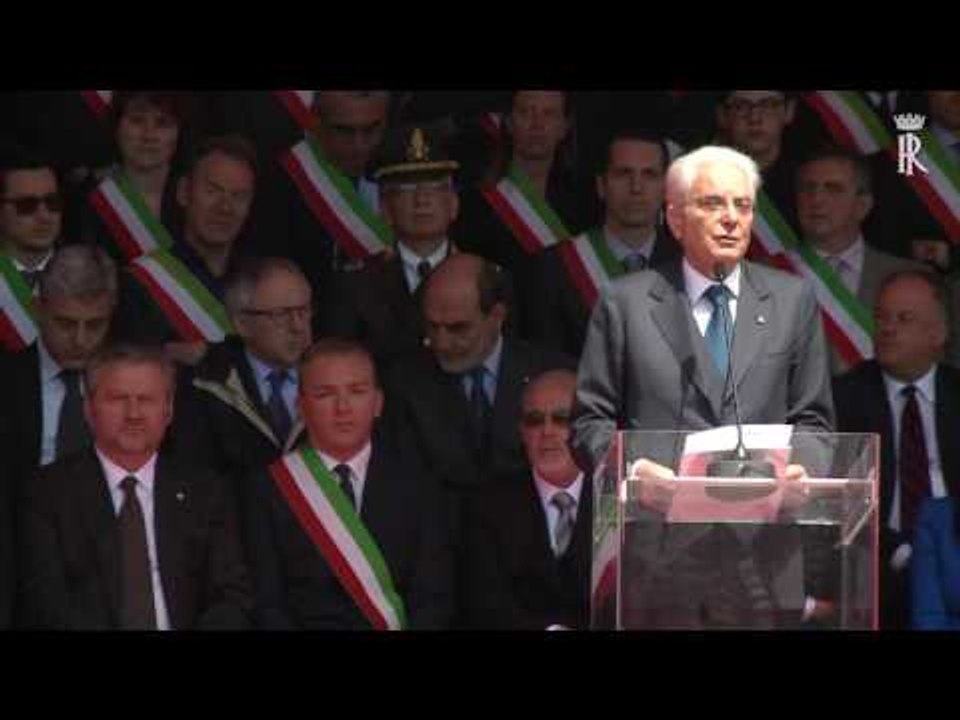 Asiago (VI) - Intervento del Presidente Mattarella celebrazioni centenario grande guerra (24.05.16)