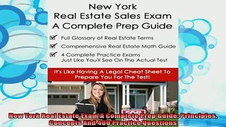 best book  New York Real Estate Exam A Complete Prep Guide Principles Concepts And 400 Practice