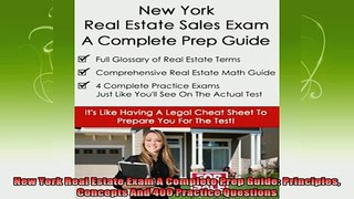 new book  New York Real Estate Exam A Complete Prep Guide Principles Concepts And 400 Practice