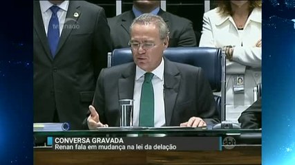 Em gravação, Renan Calheiros sugere mudar a lei da delação premiada
