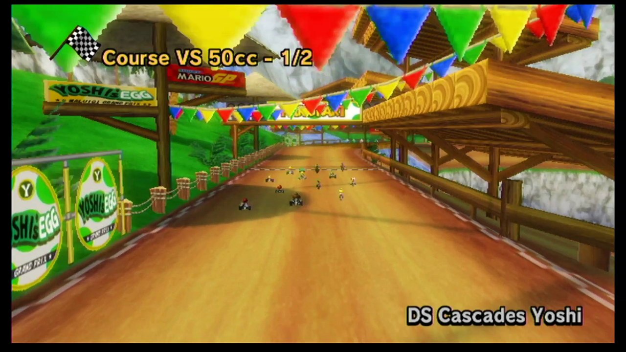 Mario Kart Wii DS Cascades Yoshi