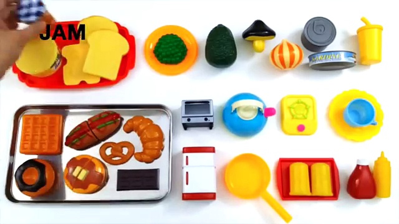 Velcro Food Toy Cutting Pancake Croissant Plastic Cooking Playset for teaching children