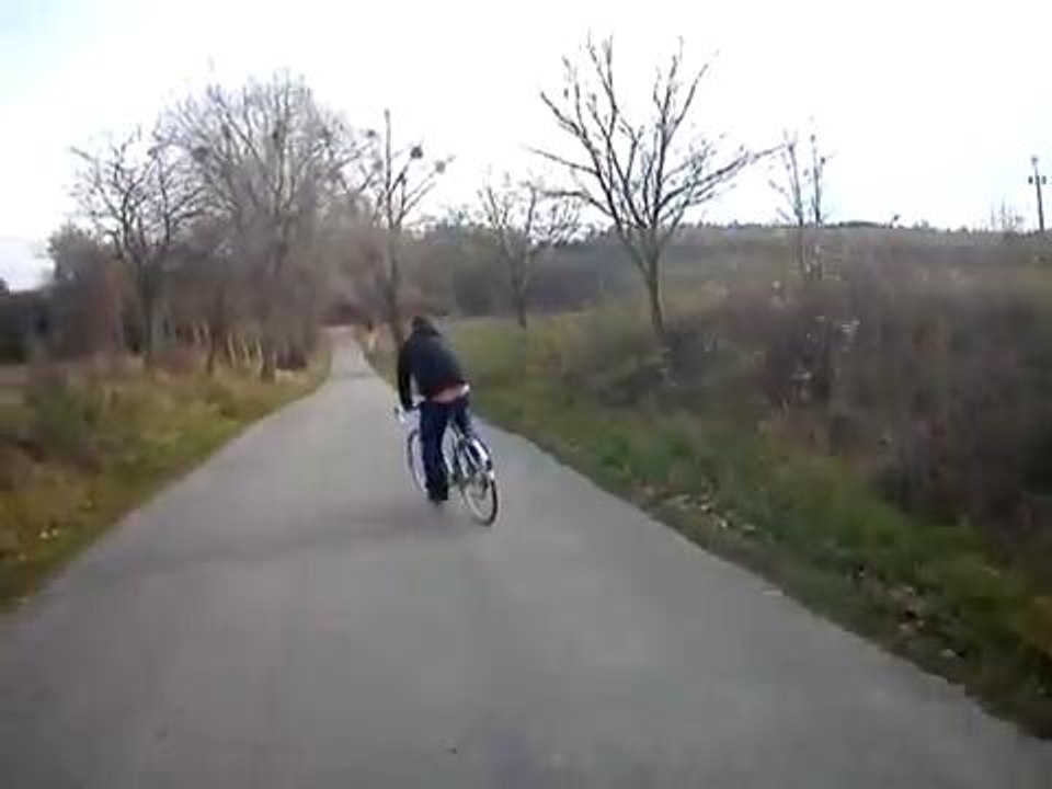 Drunk on a bike