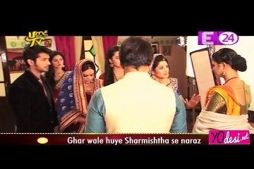 Ghar Waale Huye Sharmishtha Se Naraz - Swaragini 26th May 2016
