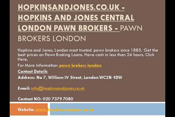 Pawn Brokers London