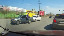 Un road rage évité en Russie