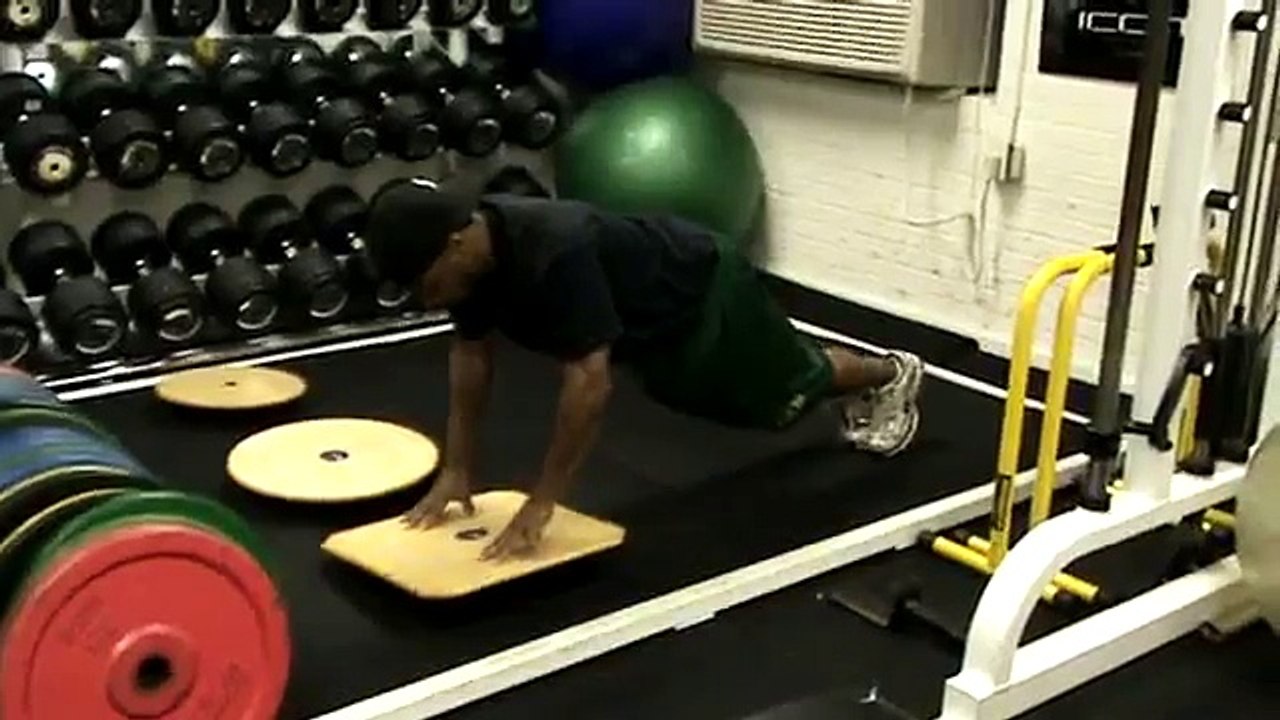 Top 100 Push Ups Variations - Number 19 - Balance Board Finger Tip Push Ups.mp4