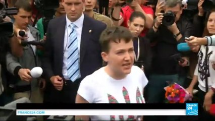 Ukraine : la pilote Nadia Savtchenko accueillie en héroïne à son retour de Russie