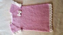 Crochet christening dress - dress for baptism - Part 6 / 6 by BerlinCrochet