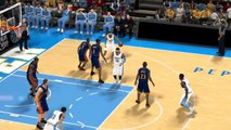 NBA 2K12 Allen Iverson ankle breaker on Baron Davis (Ultimate Base Roster V22) (Nuggets vs Warriors)