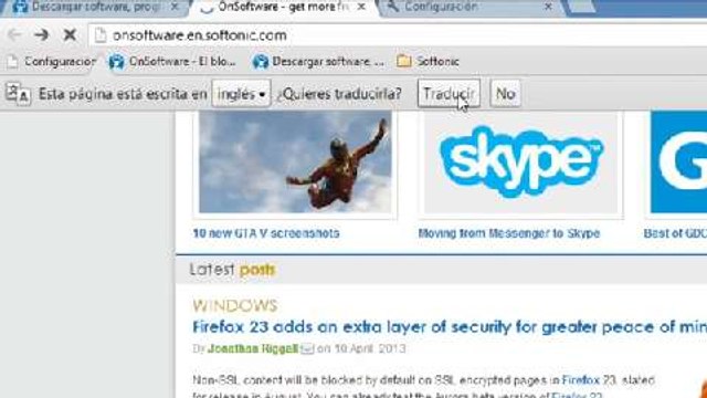 Cómo traducir una página en Google Chrome