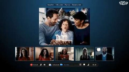 Videollamadas en grupo con Skype - Anuncio