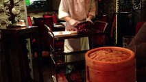 Beijing Duck getting carved at Red Chilli