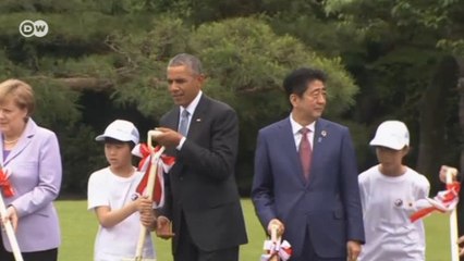 G7 liderleri ağaç dikti