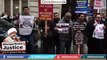 London Pakistani Community Protested against #ShiaKilling in front of Nawaz Sharif House at Park Lane