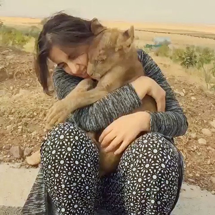 She loving her lion so much: