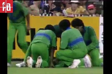Ramiz Raja desperate attempt for a catch