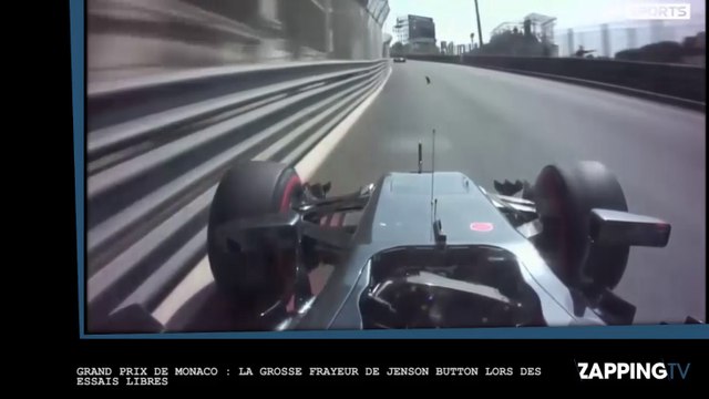 Grand Prix de Monaco : Grosse frayeur pour Jenson Button lors des essais libres (vidéo)
