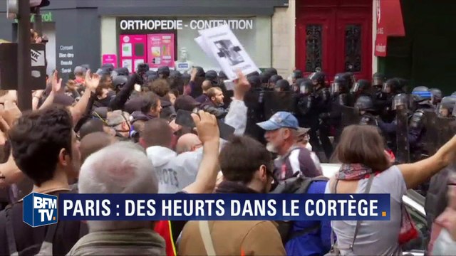 Manifestations anti-loi Travail: des débordements observés dans le cortège parisien