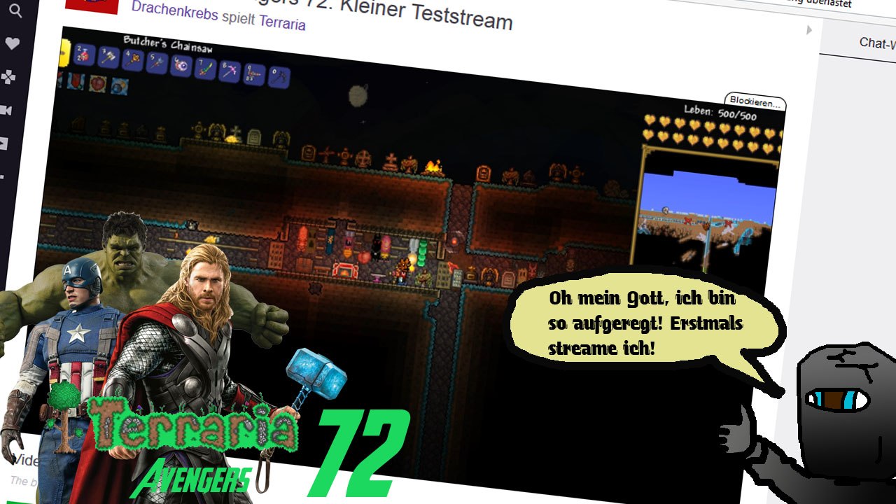 Terraria Avengers 72: Kleiner Teststream