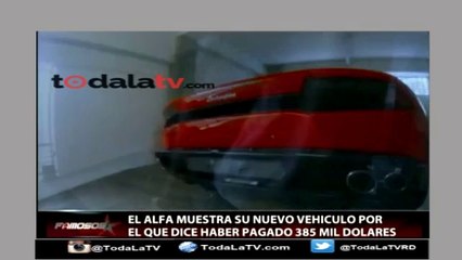 El Alfa muestra su "nueva montura" un Lamborghini dice haber pagado 385 mil dólares-Famosos Inside-Video