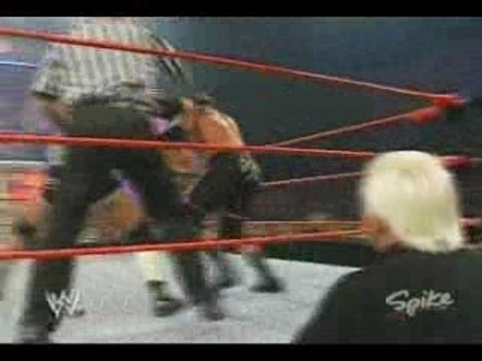 Goldberg vs Triple H & Batista & Randy Orton